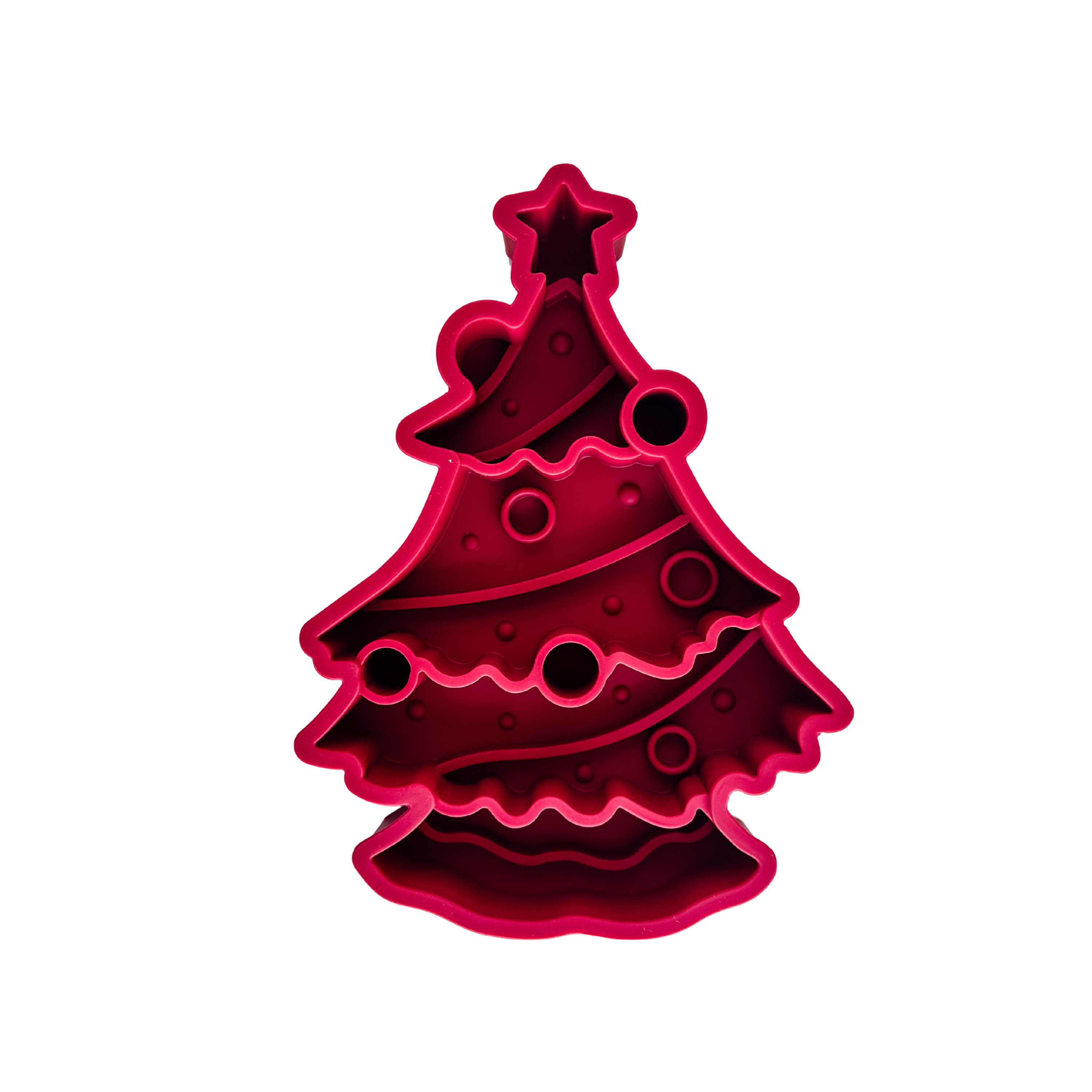 Barks and Brownies - Wholesale Pet Bowl - Cat/Dog - Christmas Tree Slow Feeder + Lickmat 2in1 - (Red or Green) 0