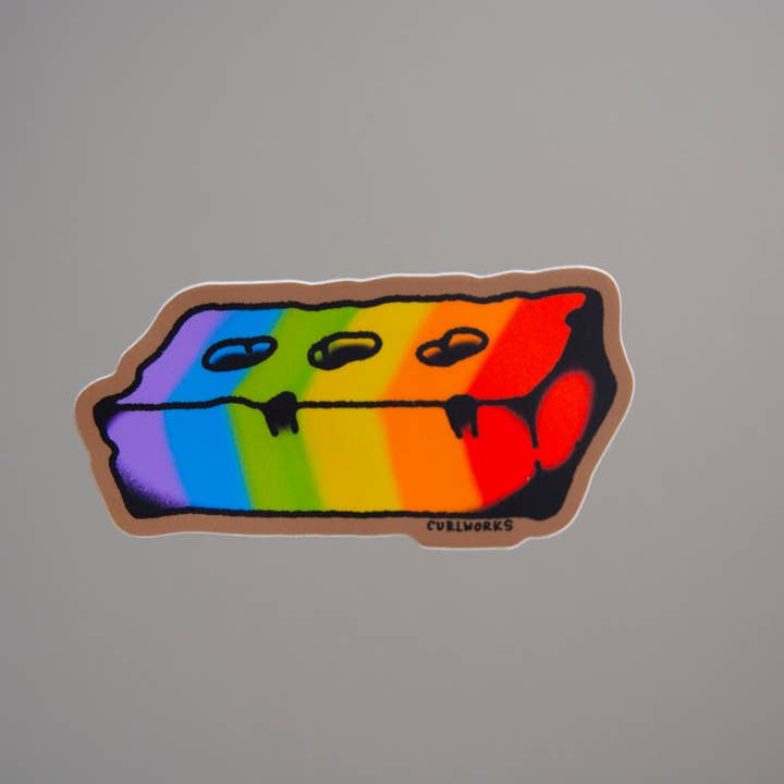 Pegatina de vinilo Gay Brick para venta al por mayor de Curlworks