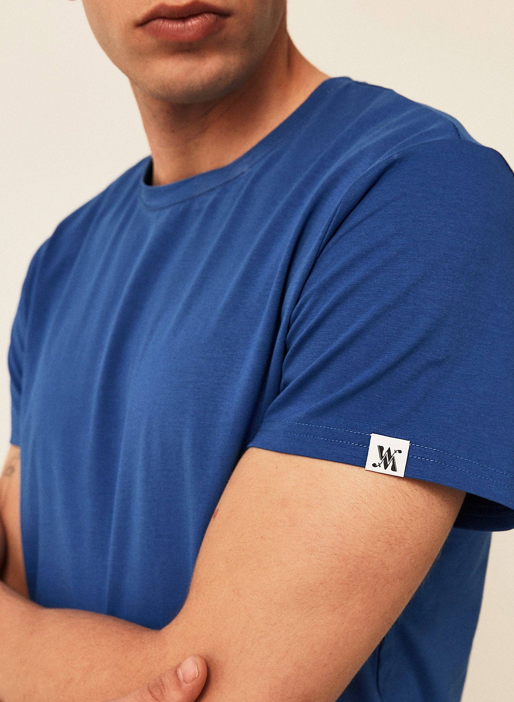 Double M - Wholesale T-Shirt - Men's - BLUE T-SHIRT1