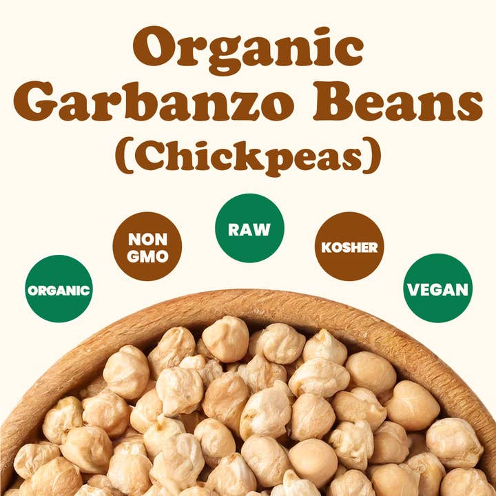 Food To Live - Venta al por mayor Alubias - Garbanzos orgánicos/garbanzos secos: crudos, germinables