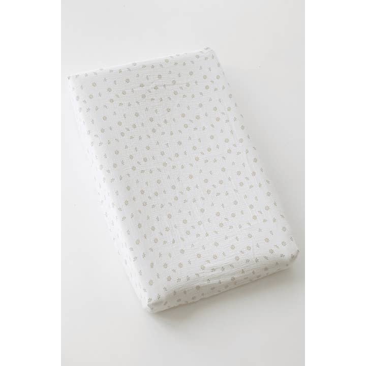 TISU - Wholesale Changing Mat/Pad Cover - Baby - TISU diaper changing pad cover, Cream Daisy