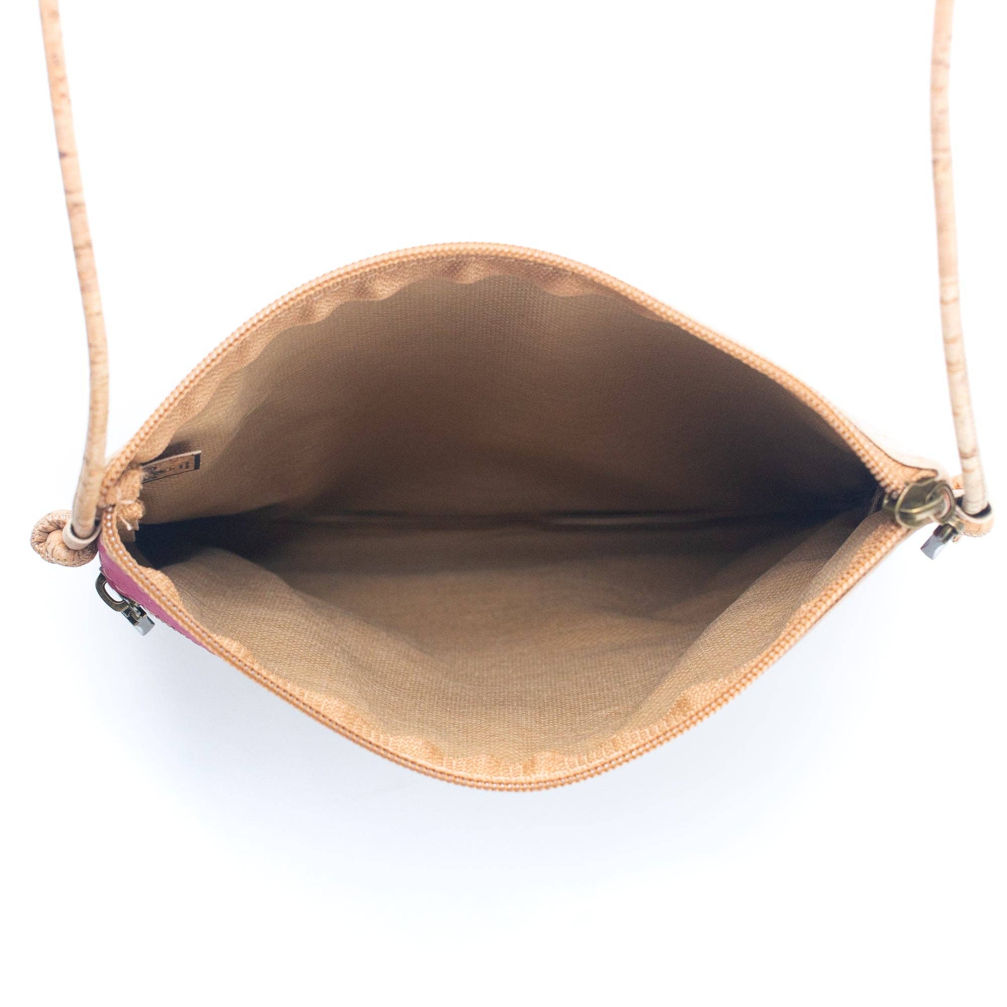 Meninas Bonitas Cork - Vente Sac à bandoulière – femme - Sac à bandoulière en liège pour femme avec coutures à motif en liège BAGP-2064