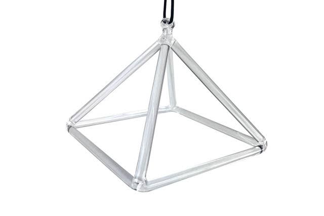 HK Higher Knowing - Wholesale Meditation Supplies - Singing Quartz Crystal Pyramid Chime 11"