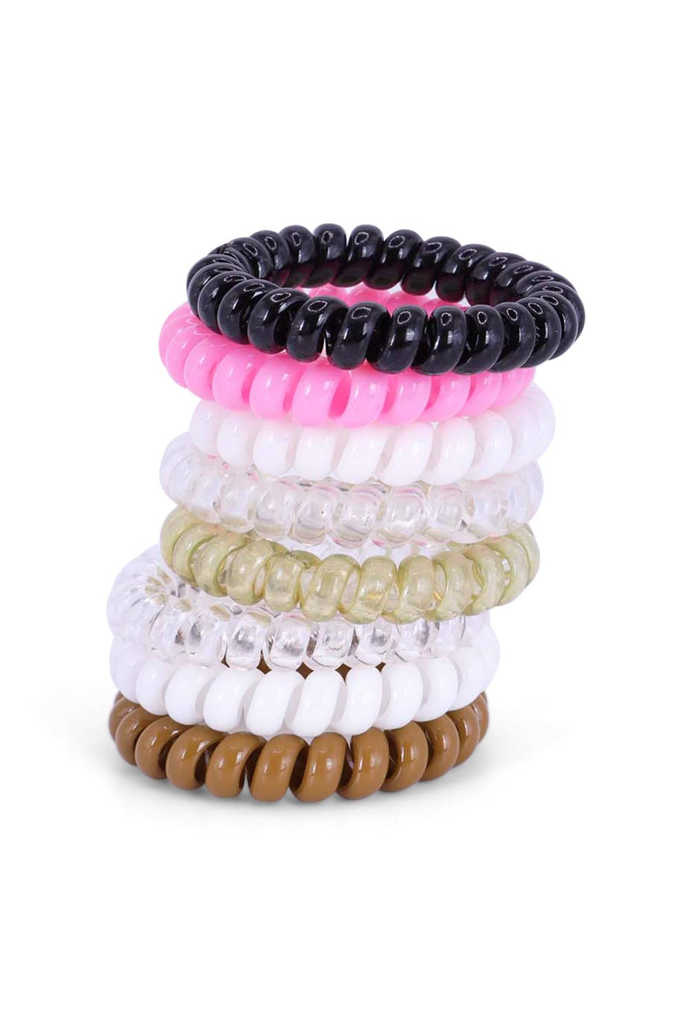 Amerikan Basics – wholesale Hair tie – Fashion Spiral Hair Ties Set2