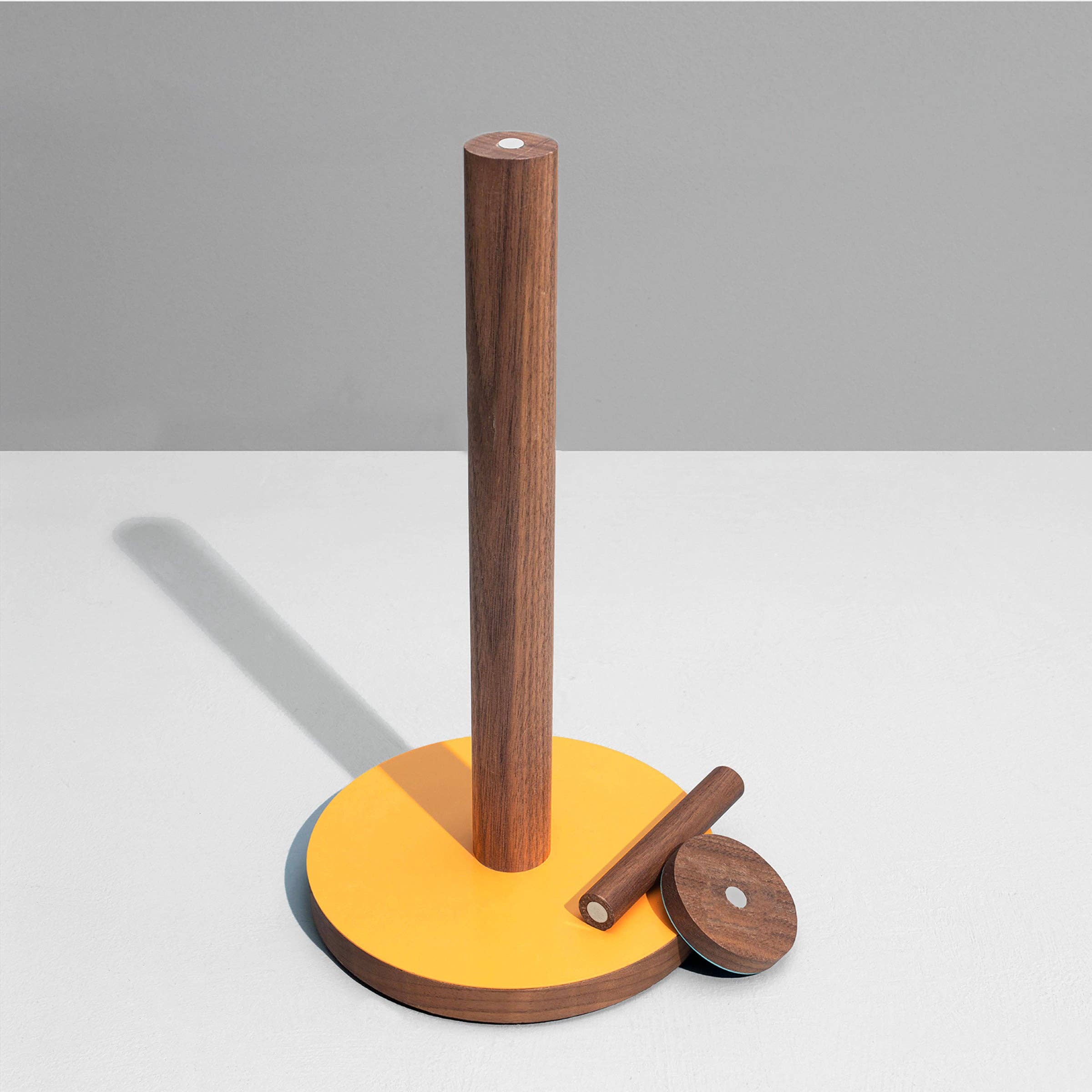 ilan - Wholesale Kitchen Storage/Organizer - 01-the paper towel keeper - walnut/orange9