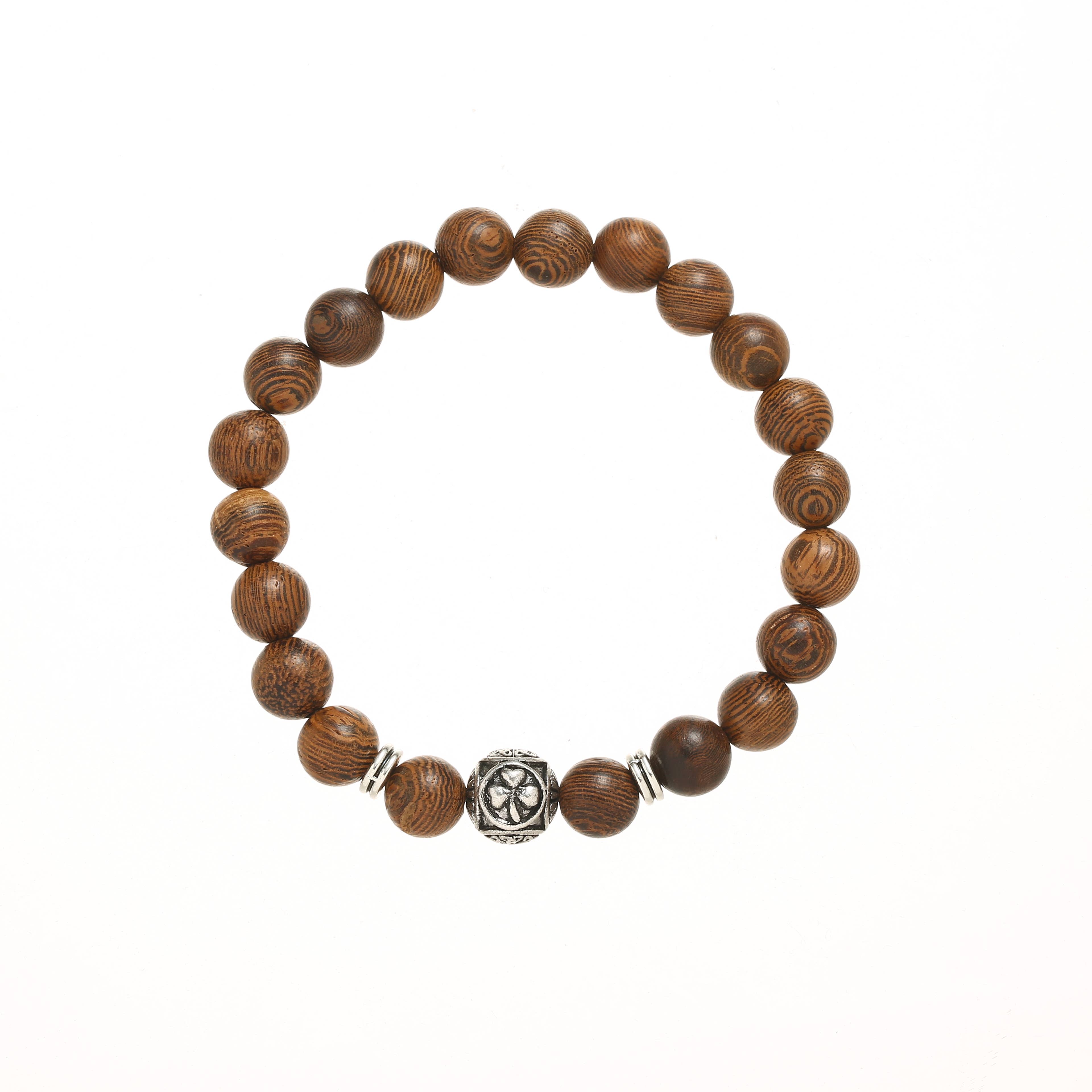 Celtic Ore Crafts - Wholesale Beaded Bracelet - IRB-061A Men's Bracelet  Wenge Wood2