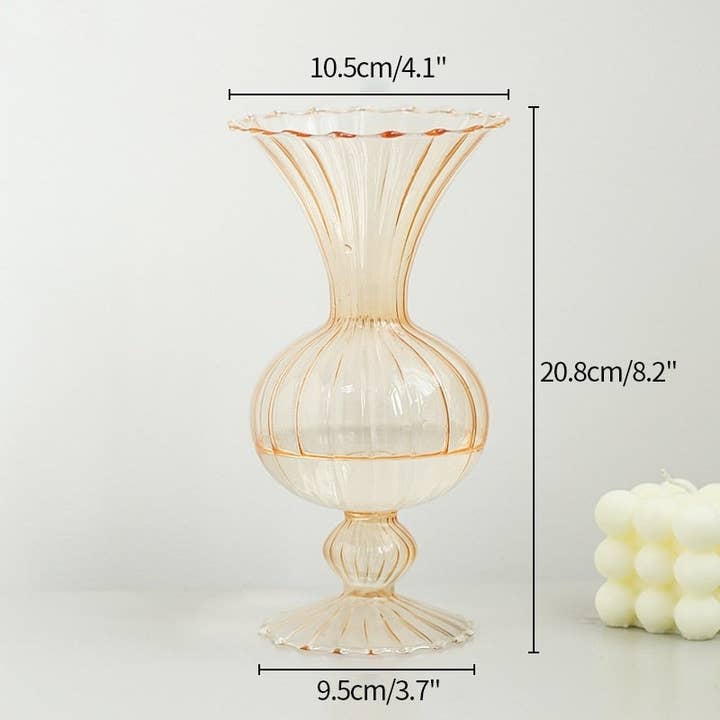 BlakOutlet - Wholesale Vase - Hand made Transparent Flower Vase Borosilicate Glass7