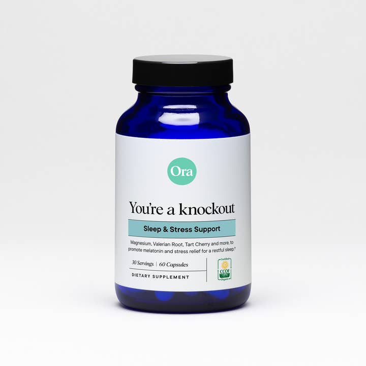 Ora Organic – wholesale Oralt tillskott/Vitamin – Du är en knockout sömn & Stress Support Kapslar - 60ct