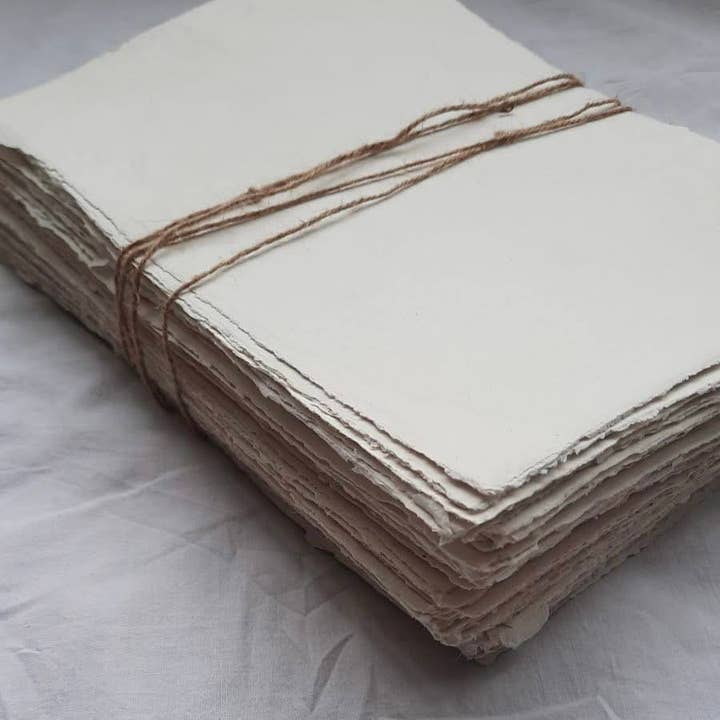 PARWANApaper - Wholesale Engagement Card - A7 Invitation Cards Deckled Edge Handmade Paper Cards
