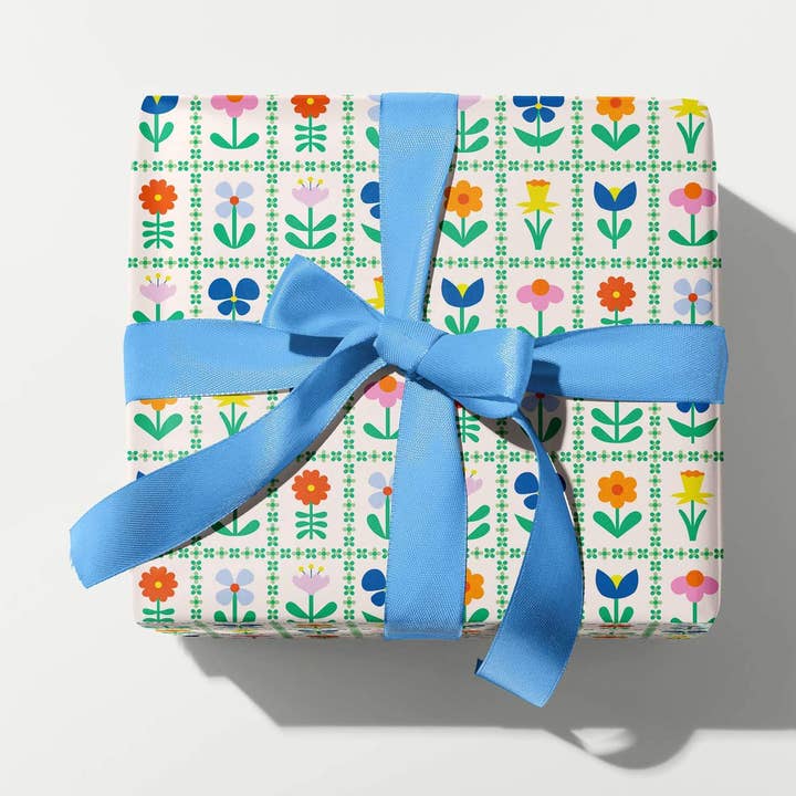 Flower Friends Forever Wrapping Paper for wholesale by My Darlin'