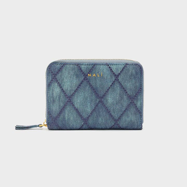 DEMI QUILTED WALLET BLUE - N64 for wholesale by NALI'