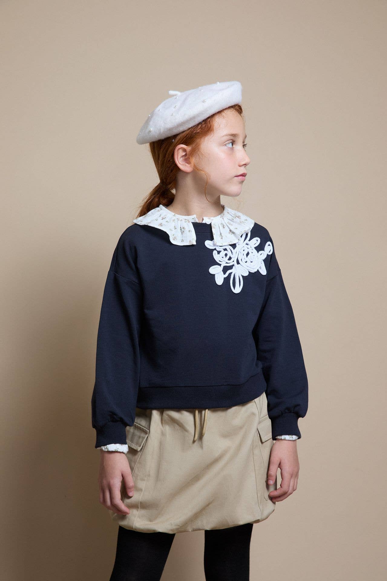 Newness Kids - Wholesale Sweatshirt - Kids - Sweatshirt with drawstring graphic winter clothing girl JGI65791