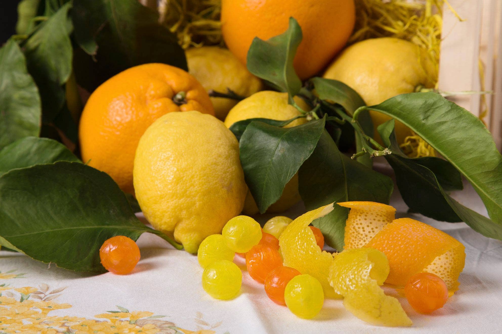 Perle di Sole LLC – Großhandel Bonbons – Original Zitronen- und Orangen-Tropfensortiment (1,1 lb Familientasche2