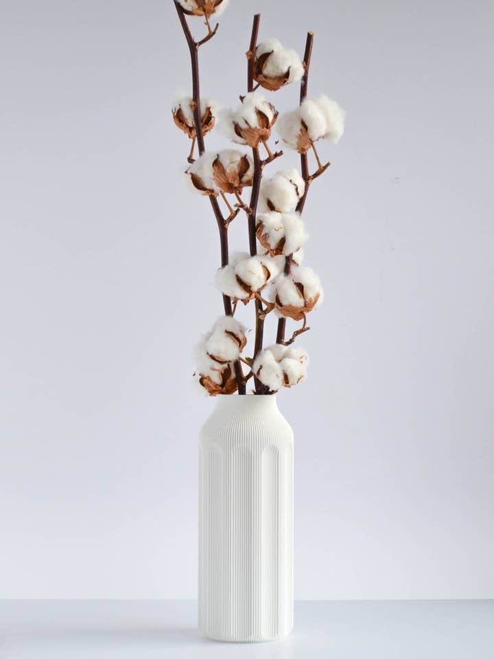 Lunga Big - 3D printed vase for dried flowers for wholesale by Grof Amsterdam