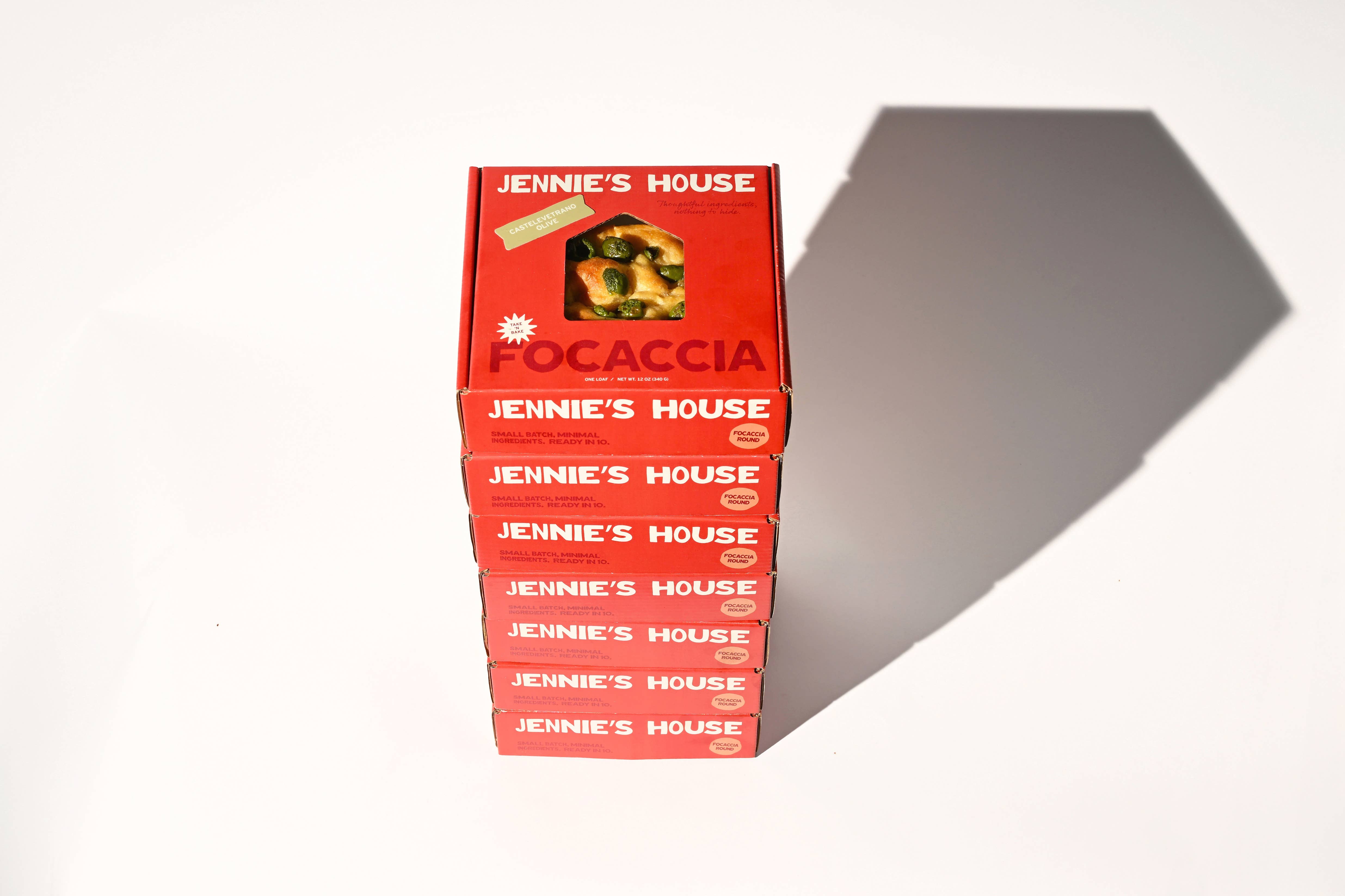 Jennie's House - Wholesale Bread/Tortilla - Take + Bake Focaccia [olive]2