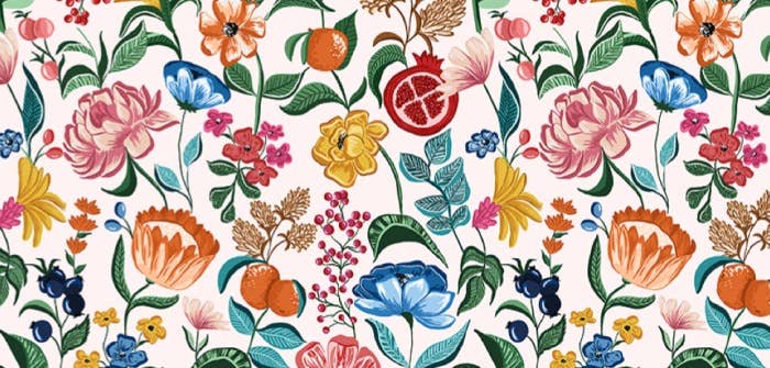 Commodities Trading (UK) Limited (Myza) – wholesale Sleepwear set – Women's – Florals on White Women's Organic Cotton Pyjama Trouser Set1