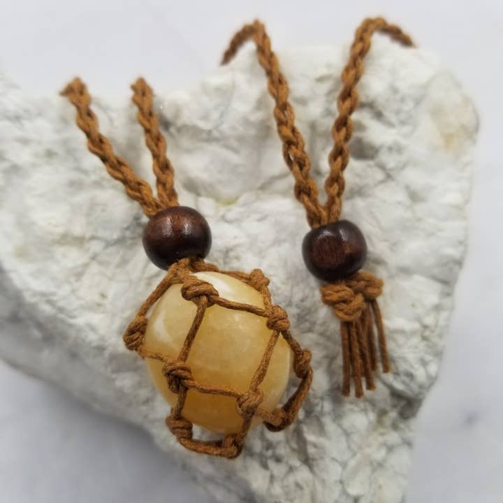 The Pretty Jewellery - Wholesale Pendant/Charm Necklace - Natural Stone Interchangable Weave Cage Necklaces7