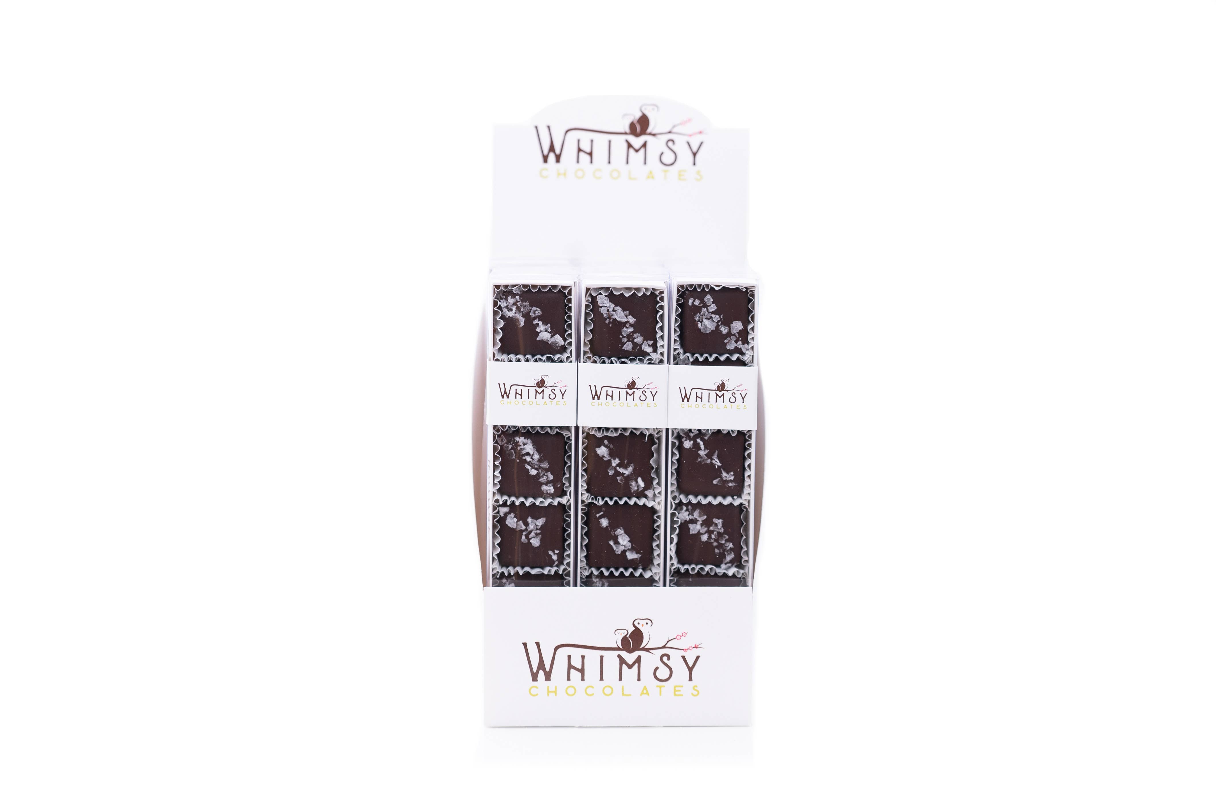Whimsy Chocolates - Wholesale Chocolate Covered Sweets - Dark Salted Caramels1