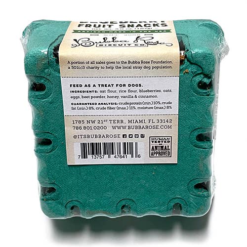 Bubba Rose Biscuit Co. - Wholesale Pet Treats - Dog - Blueberry Fruit Crate Box
