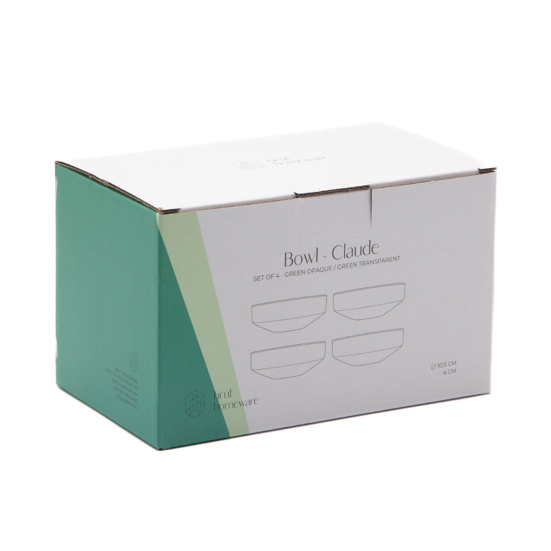 Brût Home and Glassware – wholesale Serving bowl – Bowl Claude | set of 4 | green3