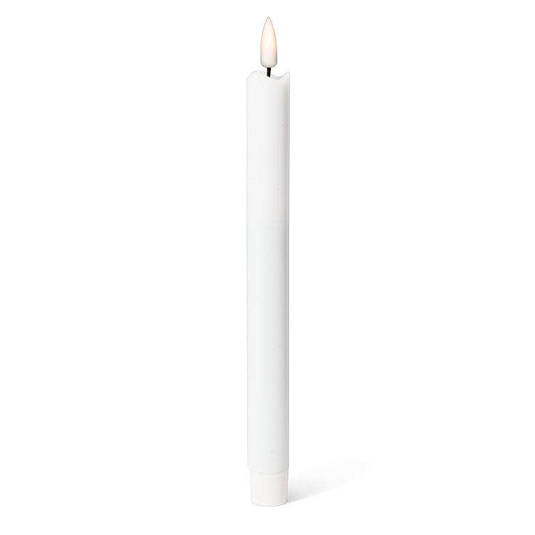 Abbott – wholesale Flameless candle – S/2 White LED Taper Candle - 9.5"H0