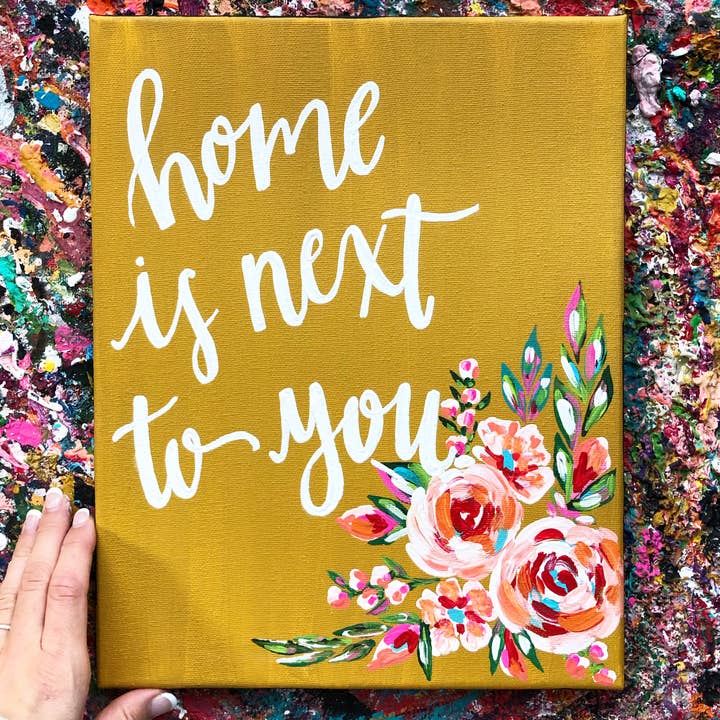 Next To You Canvas for wholesale by Emily Henney Art