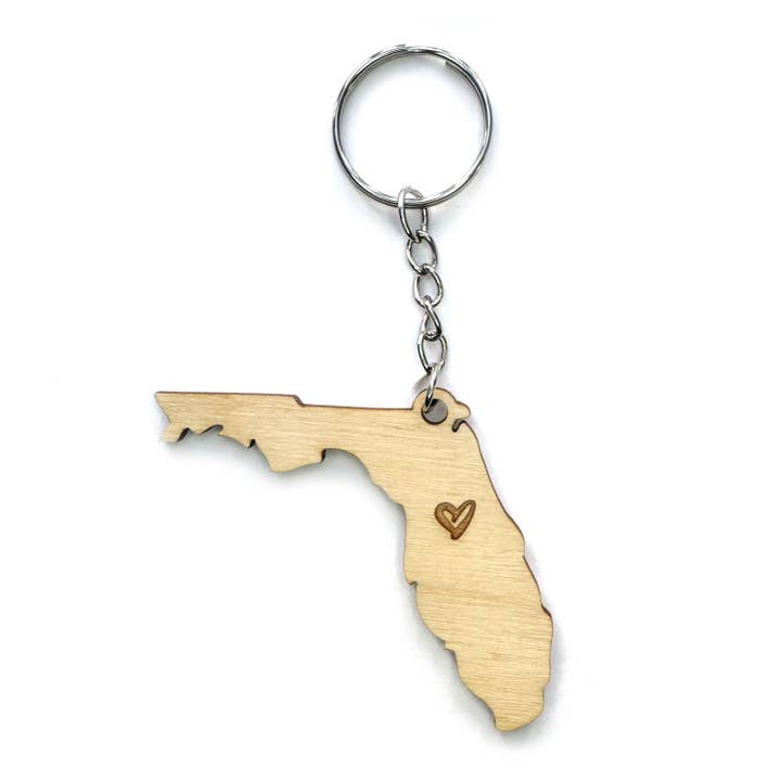 Porte-clés en forme de cœur de Floride pour la vente par SnowMade