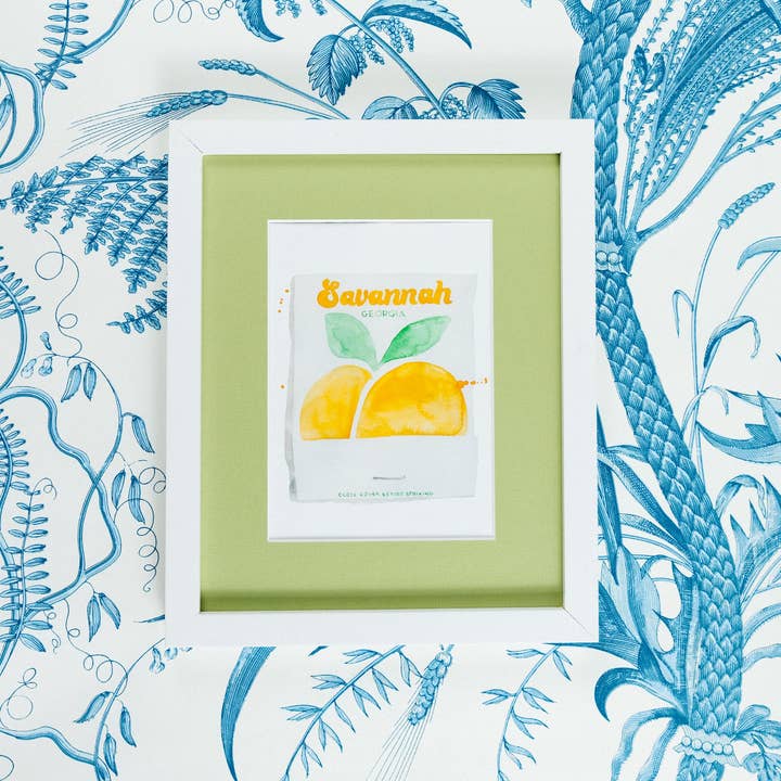 Impresión artística de caja de cerillas de Savannah para venta al por mayor de Furbish Studio