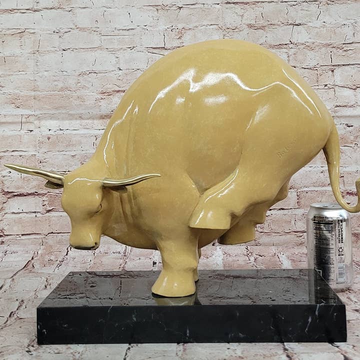 Bronzhaus – Großhandel Skulptur – Bronzestierstatue Moderne Abstrakte Bauernhaus Skulptur Dekor1