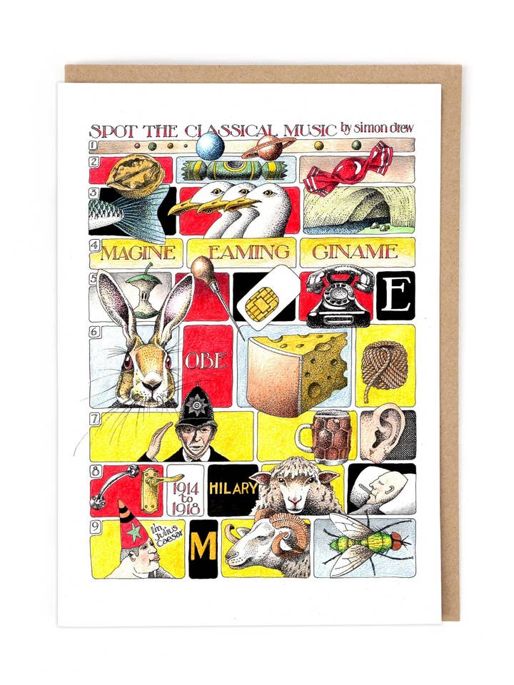 SPOT IT MUSIQUE CLASSIQUE pour la vente par Cath Tate Cards