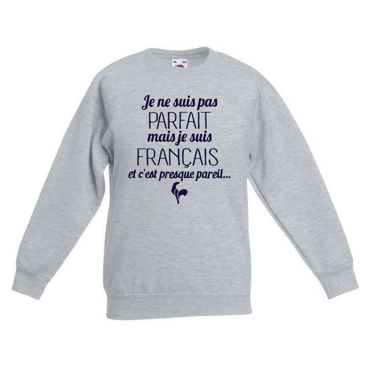 Sweatshirt impresso EU NÃO SOU PERFEITO MAS EU SOU por atacado de red white