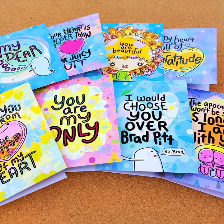 Chika Ando Illustration - Wholesale Love Card - Greeting Card - Lottery2