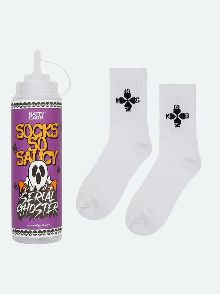 SOCKS SO SAUCY - FANTASMA EM SÉRIE por atacado de SHAM