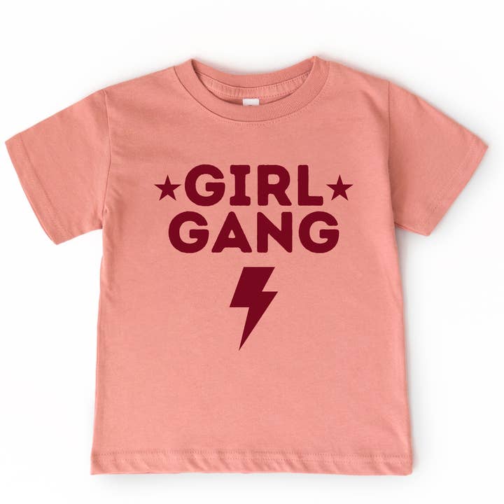 Girl Gang | T-shirt graphique printemps et été pour tout-petits et enfants pour la vente par Holland Ave Clothing