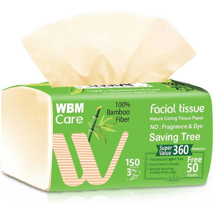 WBM Bamboo Facial Tissues, 150 Tissues/ Each and other Purchase Wholesale spazzolini bamboo. Free Returns & Net 60 Terms on Faire trending on Faire.