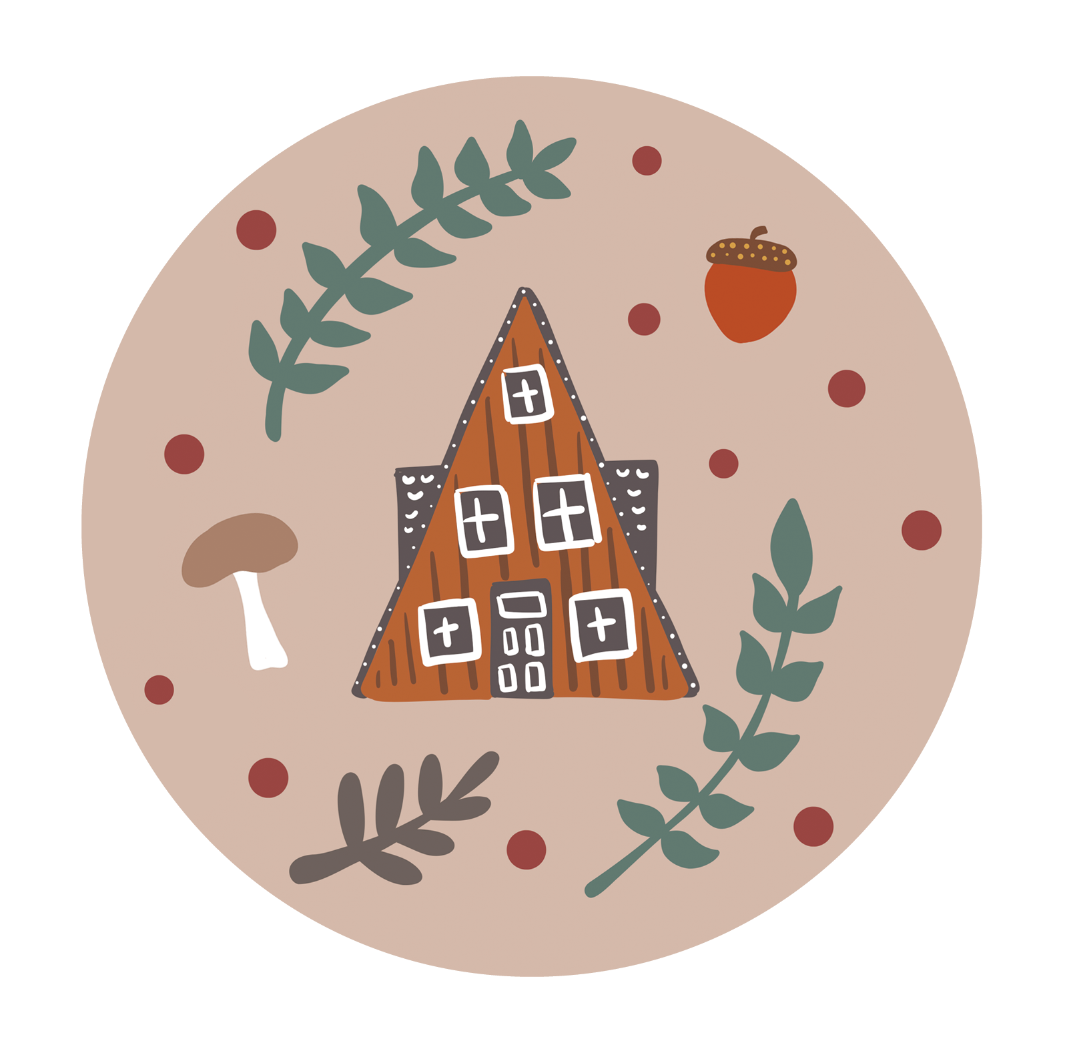 Made by Nilina - Wholesale Compact Mirror - Woodland Cabin Pocket Mirror - Deer Mushroom Nature Folk Art7