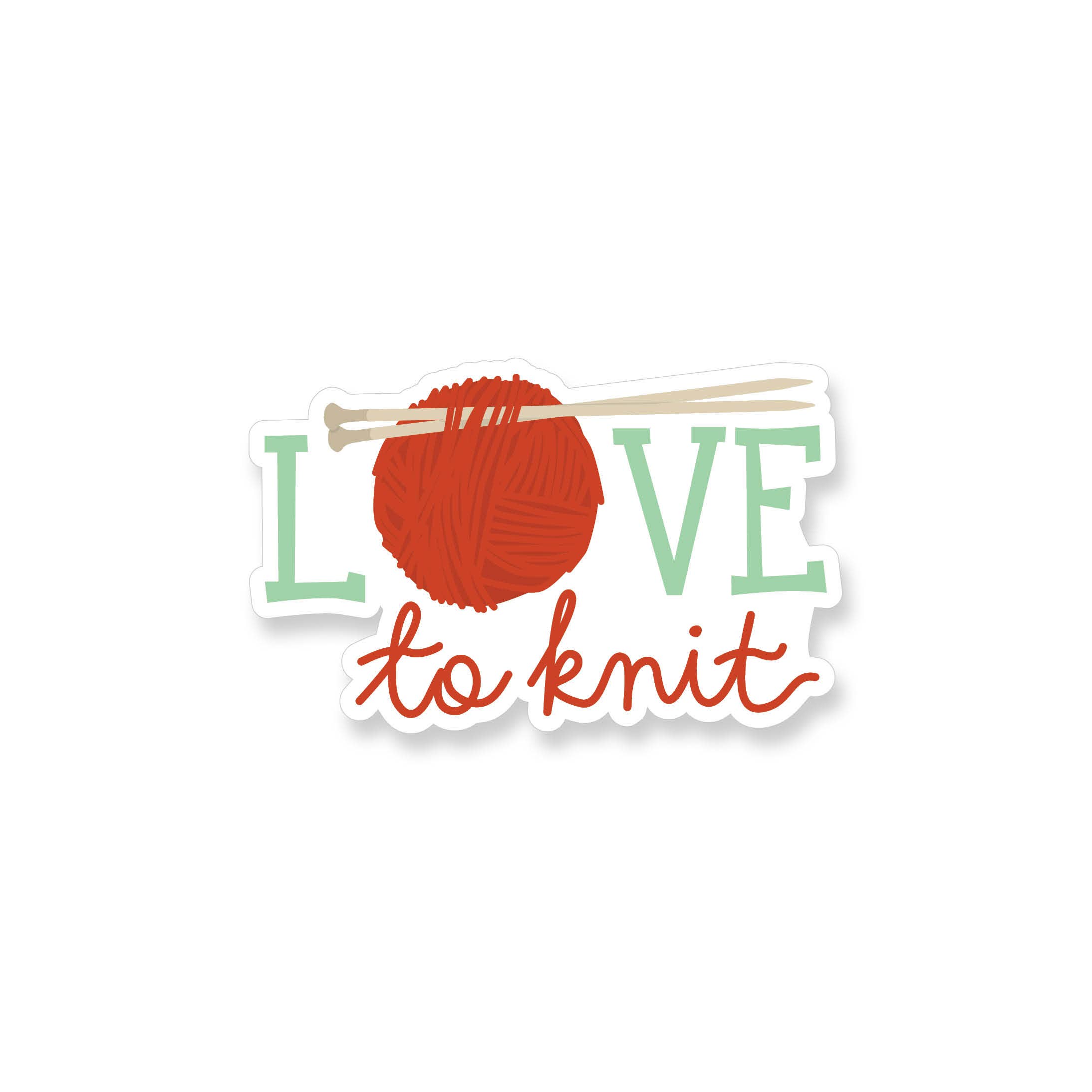 Apartment 2 Cards – wholesale Sticker – Love to Knit Vinyl Sticker