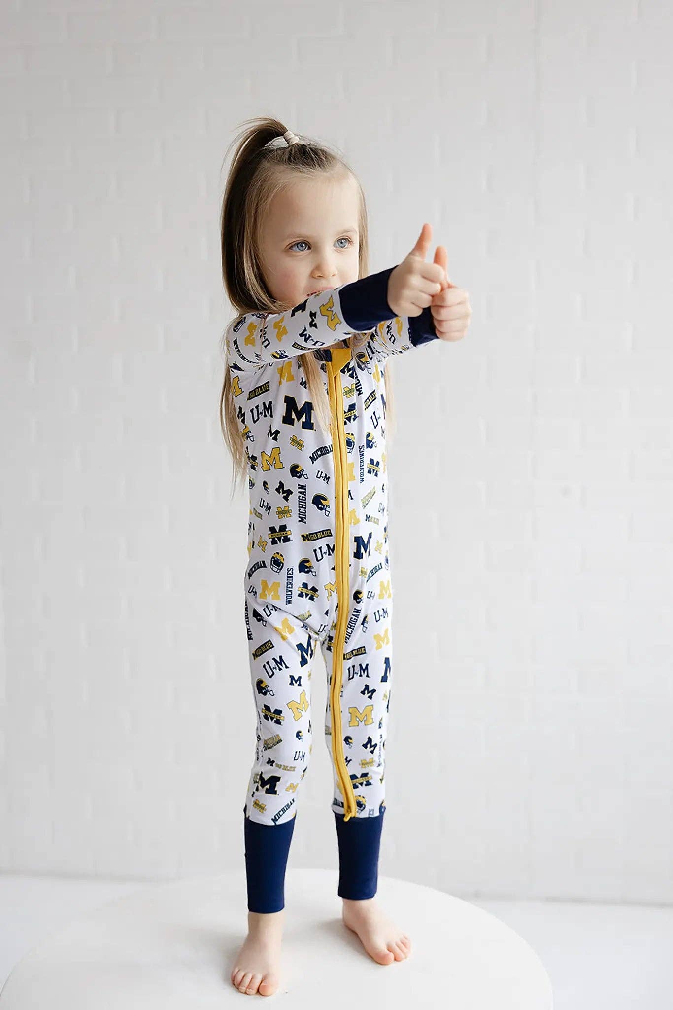 Tailgate Tikes - Wholesale Jumpsuit - Baby - Michigan Wolverines Zippy One-Piece4