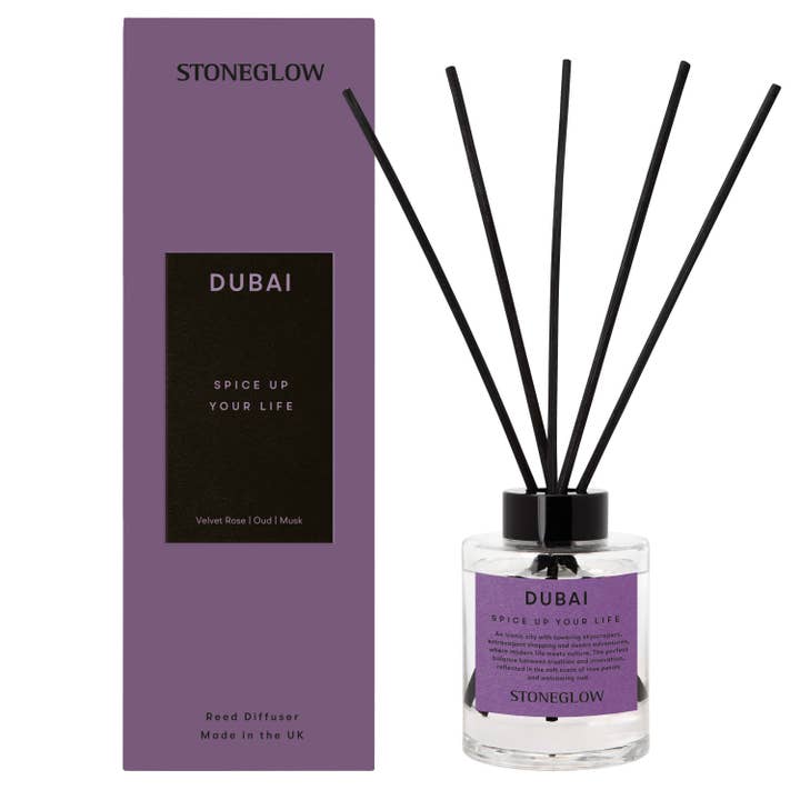 Opdagelsesrejsende - Dubai - Krydr dit liv - Rattan duftspreder Ny for engroshandel hos Stoneglow Candles