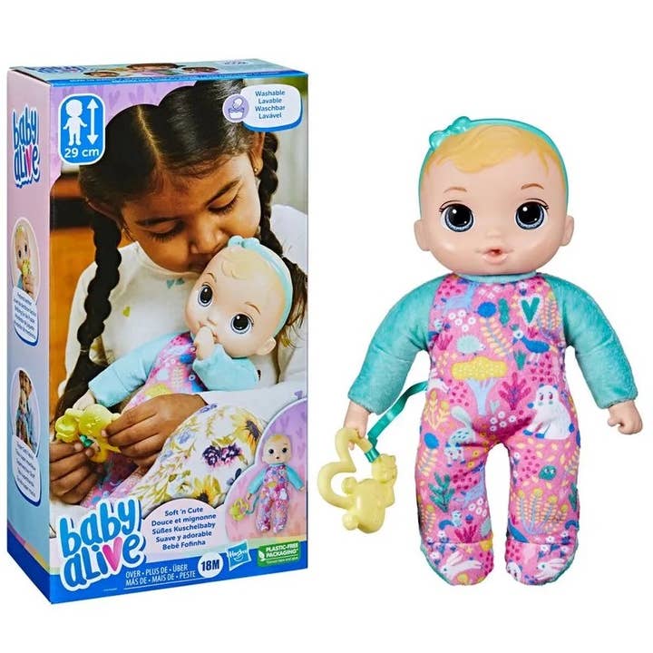The Zoofy Group , LLC - Wholesale Doll - Kids - HASBRO BABY ALIVE SOFT N CUTE BLONDE