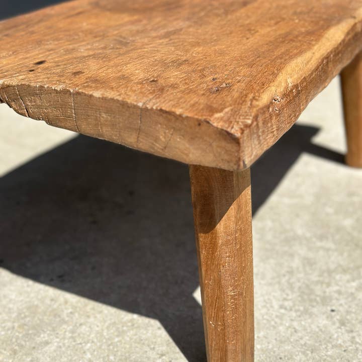 Office Objets - Venta al por mayor Mesas auxiliares - Mesa baja pequeña de teca rubia cuadrúpeda H:30 L:63,5 l:4052