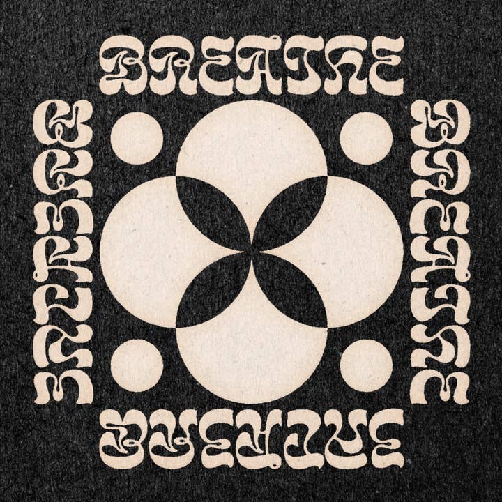 'Breathe' Print (Black) for wholesale by Real Fun, Wow!