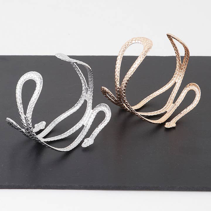 Luxury Snake Wrap Cuff Bracelet for wholesale by 3AM BY H&D ACCESSORIES