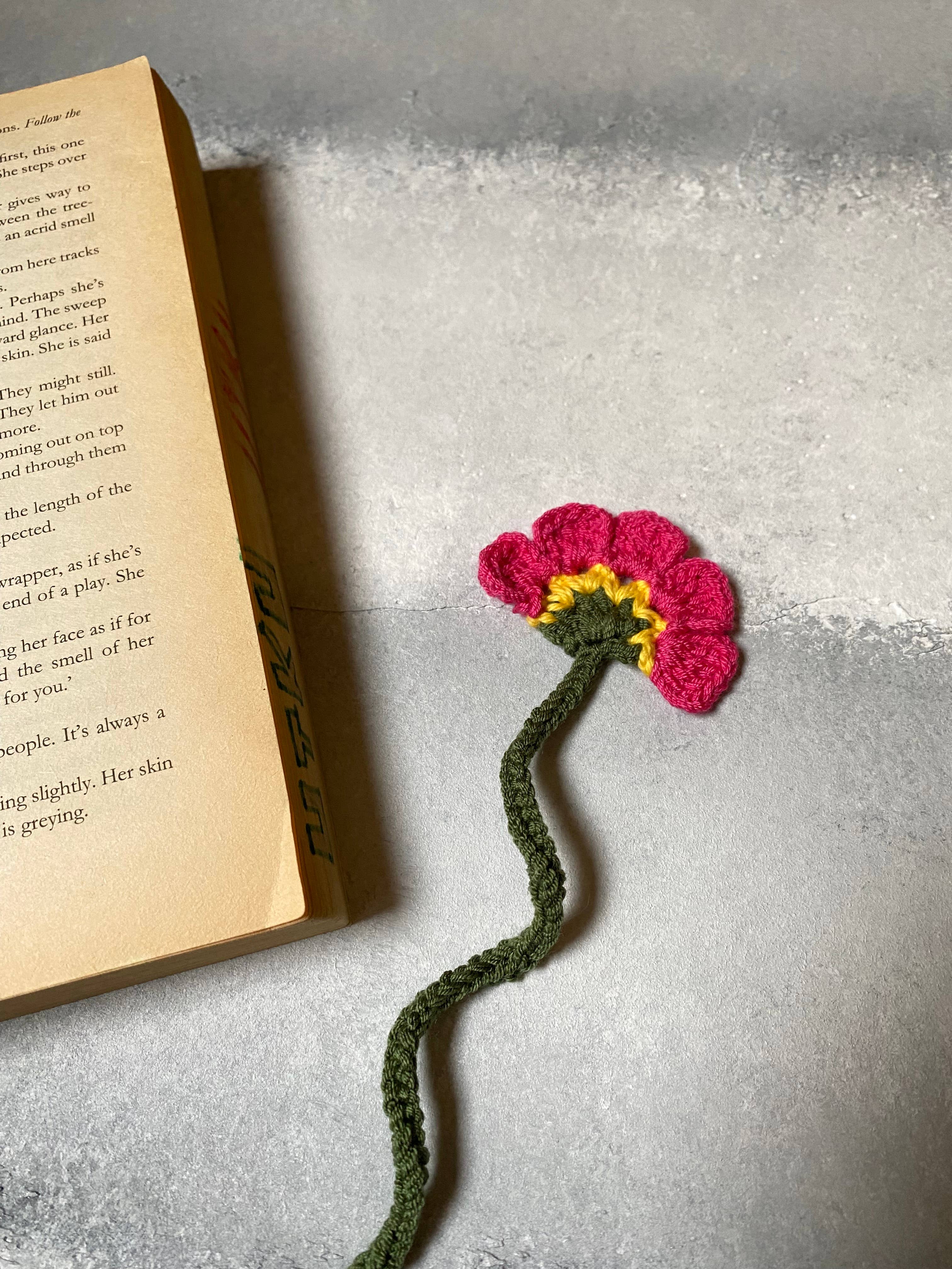 Honey Art and Nature - Vente Marque-page - Joli marque-page en forme de fleur au crochet, accessoire à chaîne Pink Bloom7