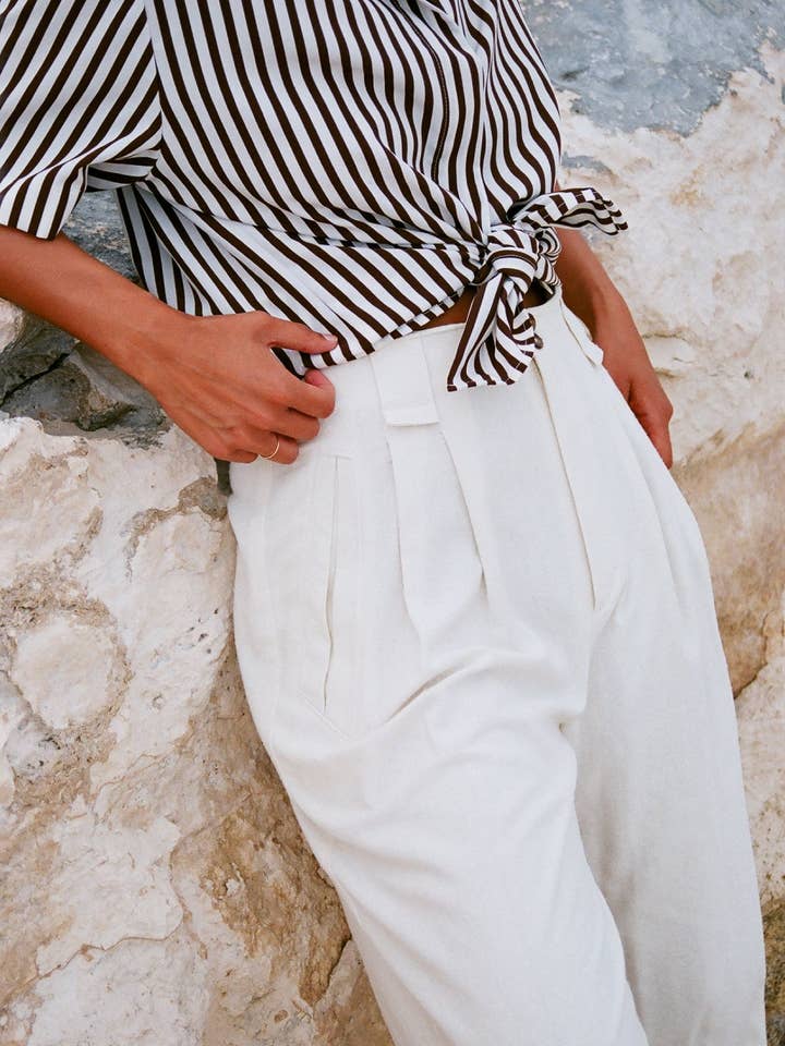 Na Nin - Wholesale Broek - Dames - Townes Raw Silk Broek5