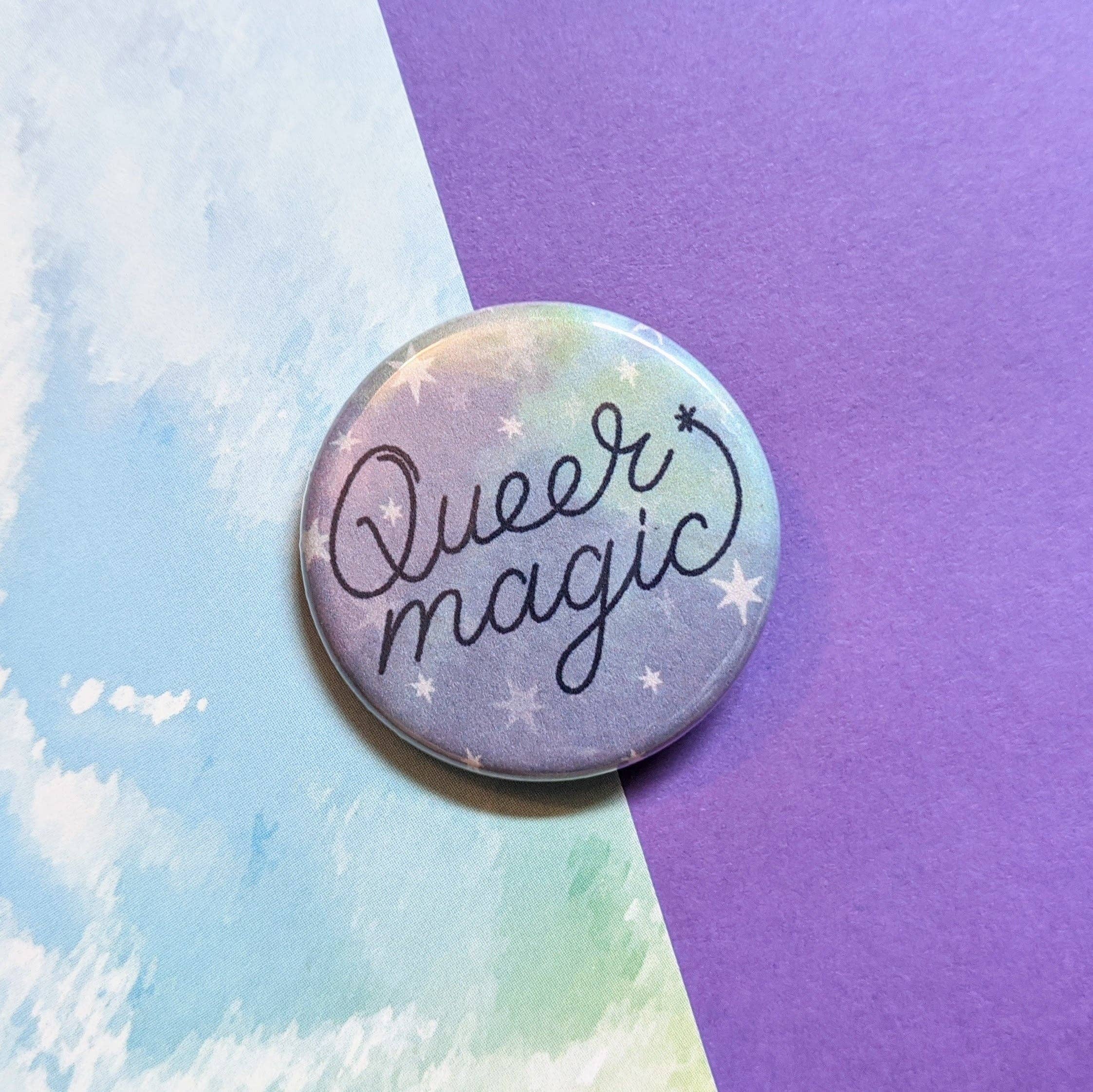 Schlady - Wholesale Lapel Pin/Button - Queer Magic - Pride Button Pin1