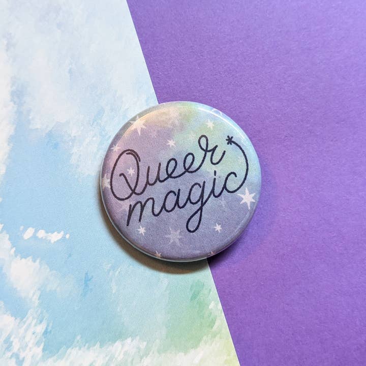 Schlady - Wholesale Lapel Pin/Button - Queer Magic - Pride Button Pin1