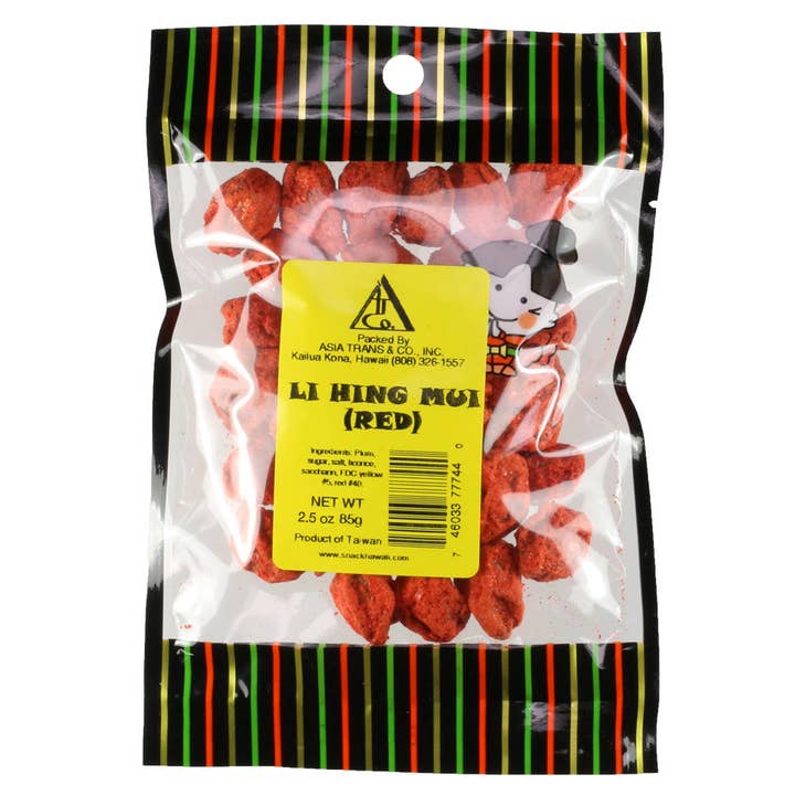 Snack Hawaii – Fruta seca/desidratada por atacado – Vermelho Li Hing Mui2