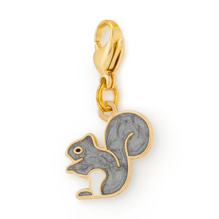 Squirrel Collar Charm for wholesale by The Foggy Dog
