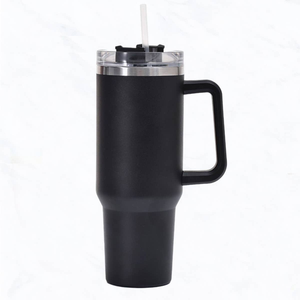 Suzie Q USA - Wholesale Insulated Mug/Tumbler - 40 oz, Stainless Steel Tumbler with Handle, Straws Include18